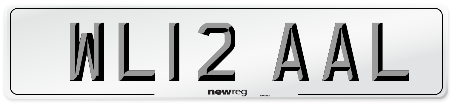 WL12 AAL Number Plate from New Reg